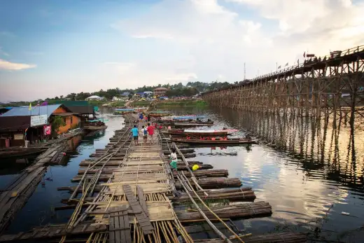 สะพานมอญ อ.สังขละบุรี จ.กาญจนบุรี