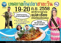 สายเหนือเตรียมพร้อม-เที่ยวงานเทศกาลกินปลาสาละวิน-ปี58